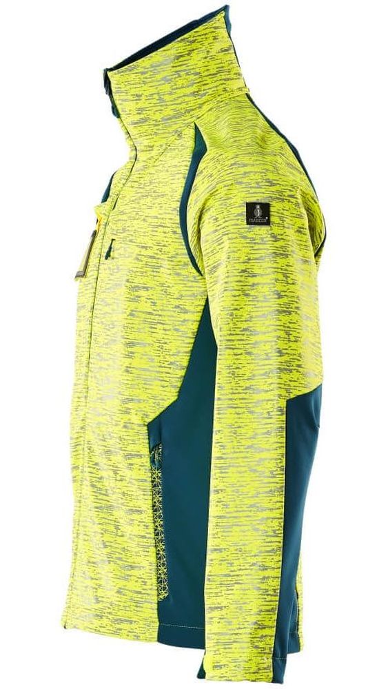 MascotSoftshellJackeAccelerateSafe19202-291Hi-visGelbDunkelpetroleum-XXL