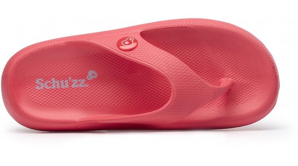 SchuzzSchuzzDamenClogBadeschuheFlipFlopFemmeCorailRosa-3536