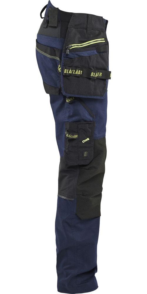 BlklderArbeitshoseSTRIKERHandwerkermitStretch19701149DunkelMarineblauHighVisGelb-C144