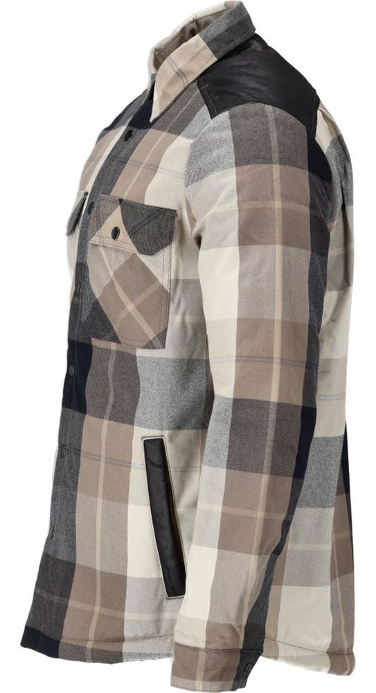 MascotHemdmitFaserpelzFutterCustomized23104-446DunkelSandbeige-kariert-XXL