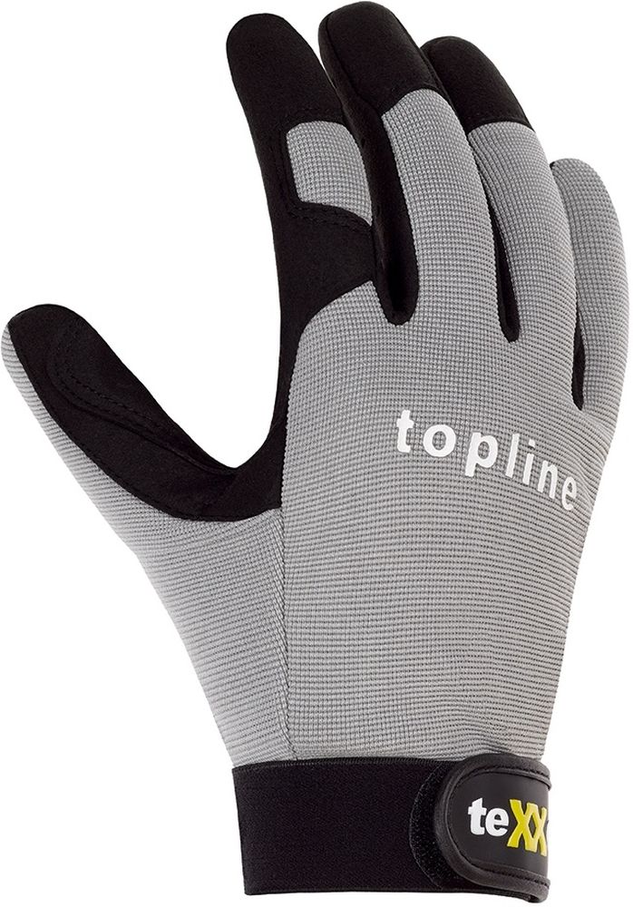 teXXorToplineKunstleder-HandschuheFresno12Stck2510GrauSchwarz-7