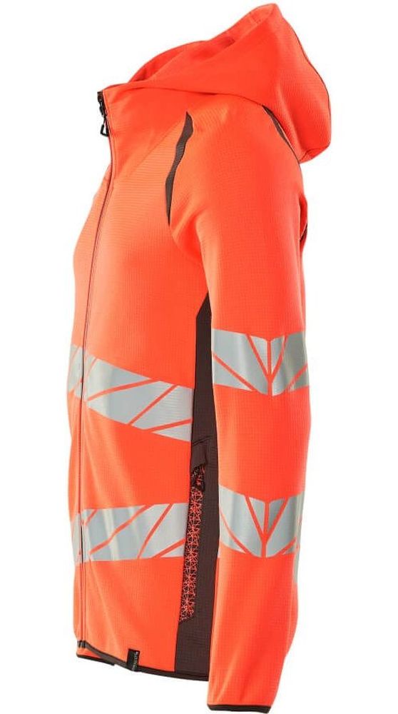 MascotKapuzensweatshirtmitReiverschlussAccelerateSafe19284-781Hi-visRotDunkelanthrazit-XXL