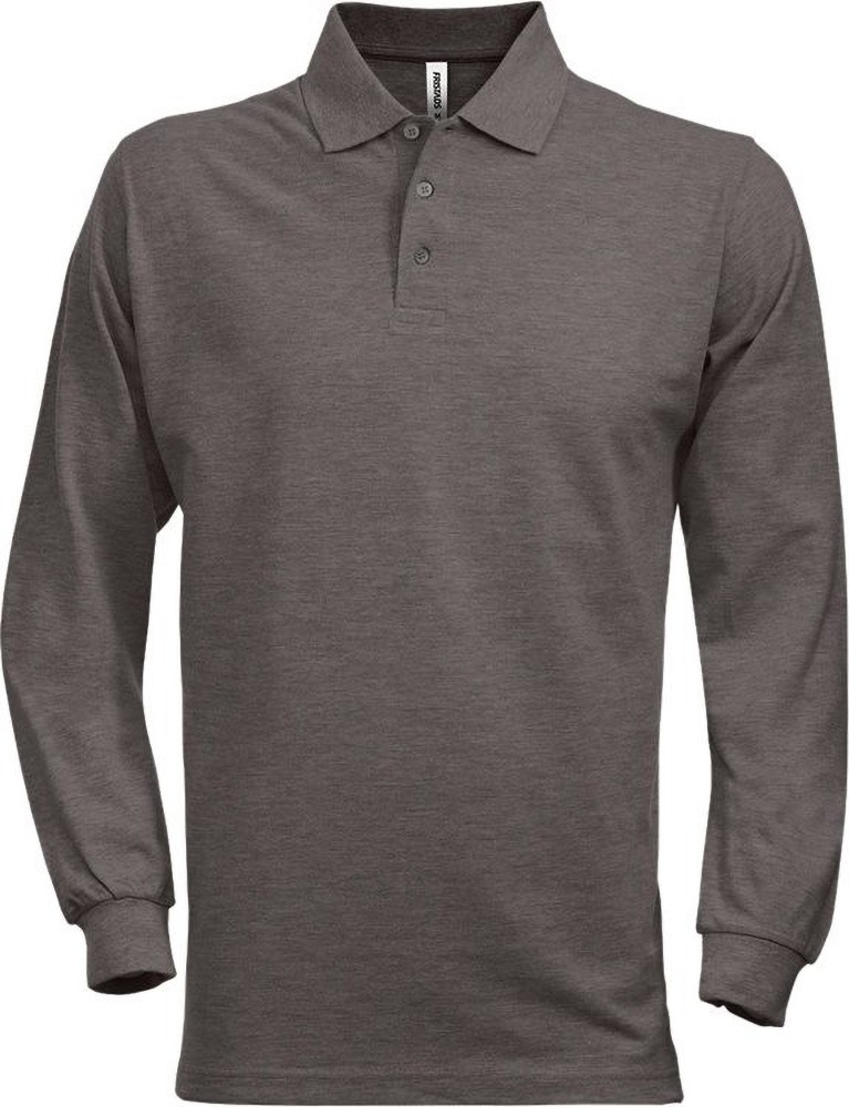 FristadsAcodePoloshirtLangarm1722PIQDunkelgrau-XS