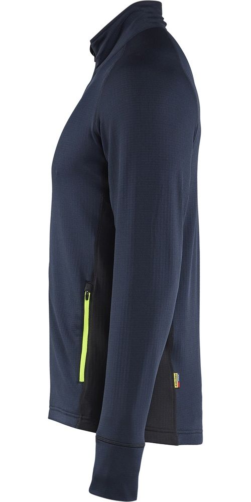 BlklderArbeitsjackeSTRIKERFleecejacke47352539DunkelMarineblauHighVisGelb-4XL