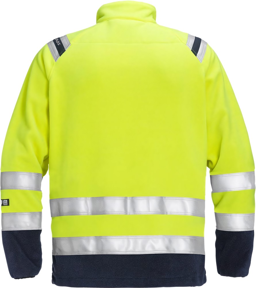 FristadsFlamestatHighVisFleecejackeKl34063ATFWarnschutz-GelbMarine