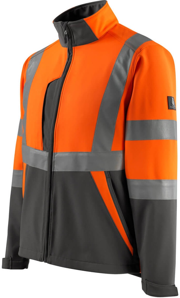 MascotSoftshellJackeKiamaSafeLight15902-253Hi-visOrangeDunkelanthrazit-XXL