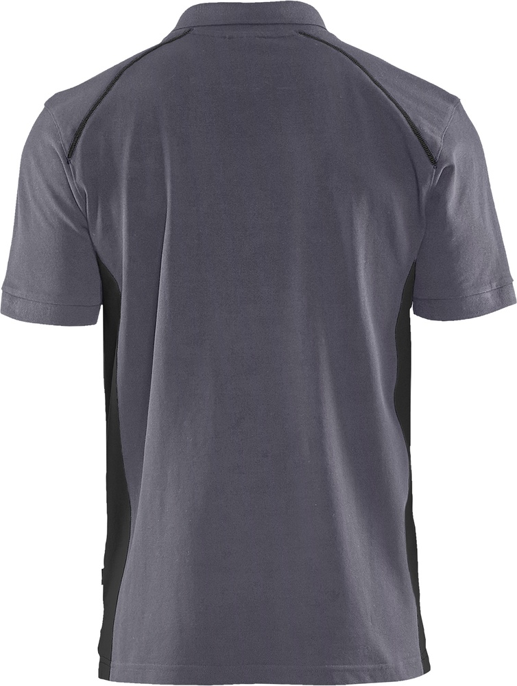 BlklderPoloshirt33241050MittelgrauSchwarz-4XL