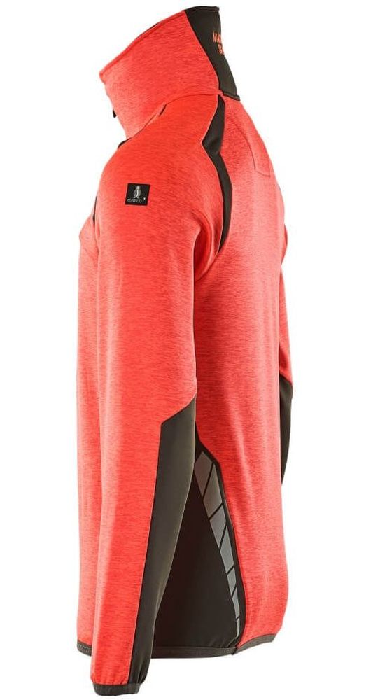 MascotFleecepullovermitkurzemReiverschlussAccelerateSafe19303-316Hi-visRotDunkelanthrazit-XXL