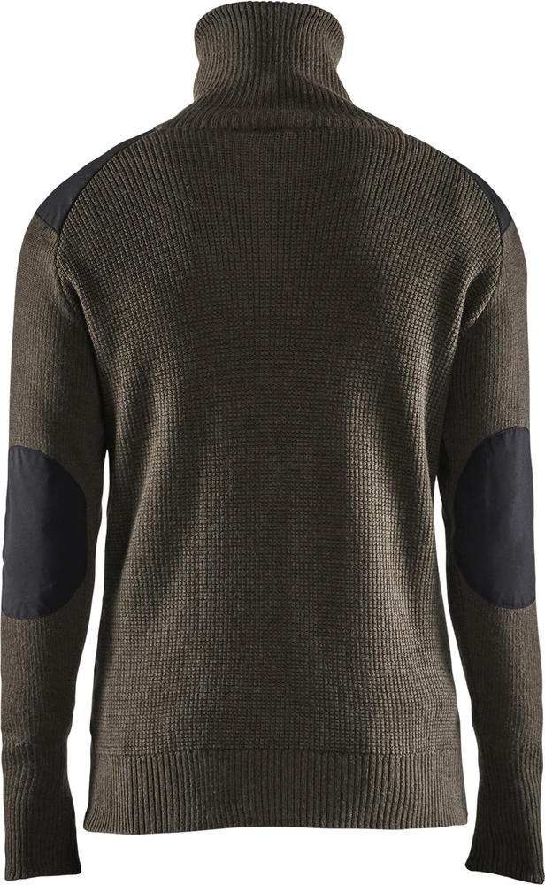 BlklderWollsweaterHalfZip46301071DunkelOlivgrnDunkelgrau-4XL