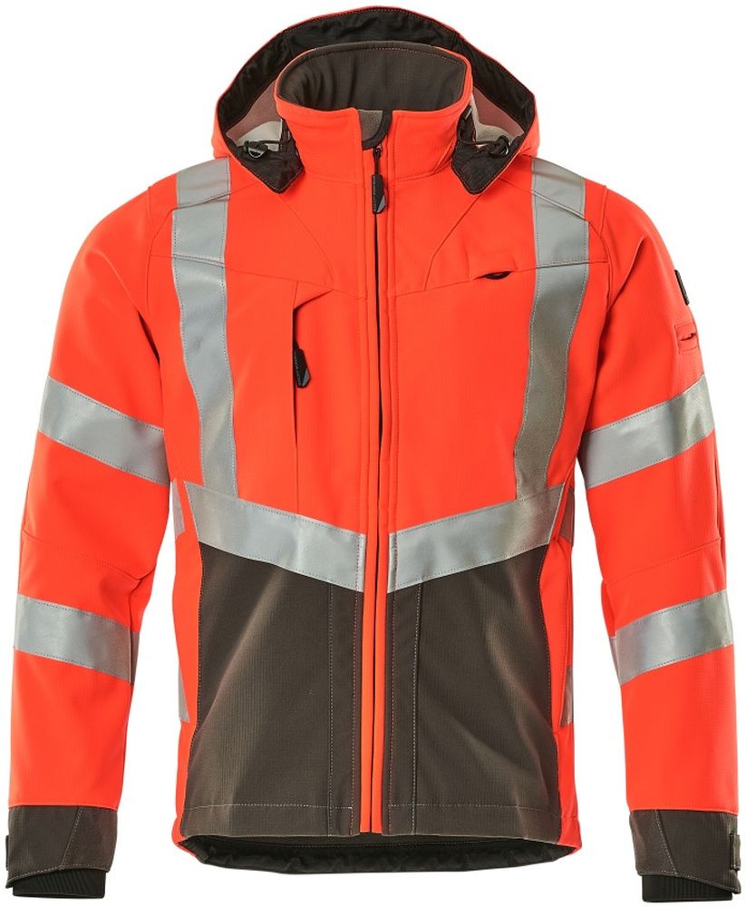 MascotSoftshellJackeBlackpoolSafeSupreme15502-246Hi-visRotDunkelanthrazit-XXL