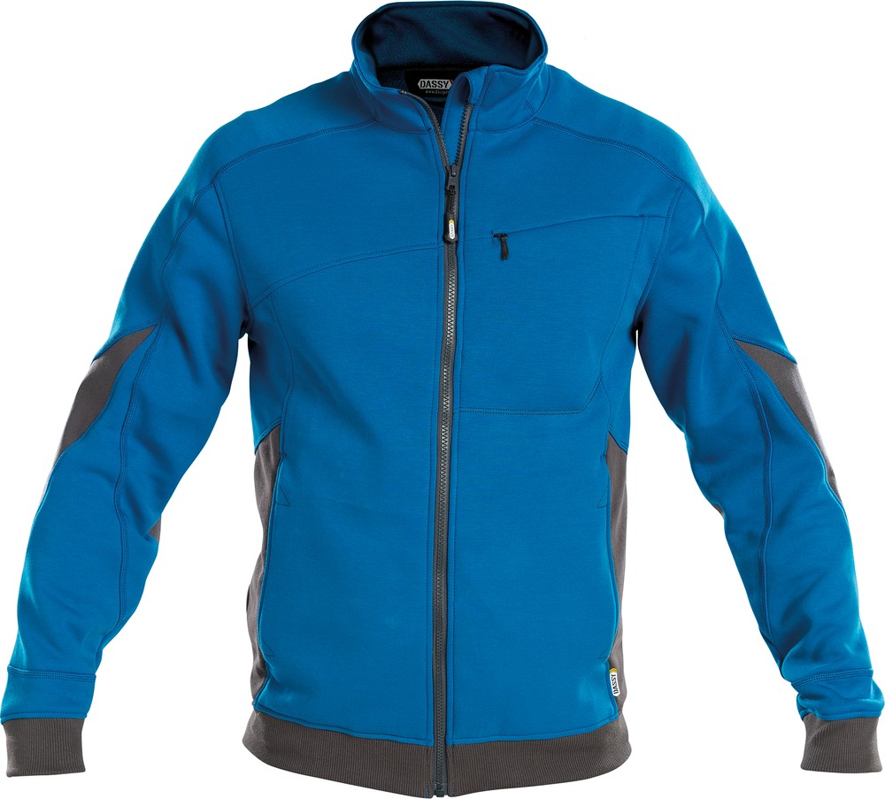 DassySweatshirtVeloxCOPES86AzurblauAnthrazitgrau