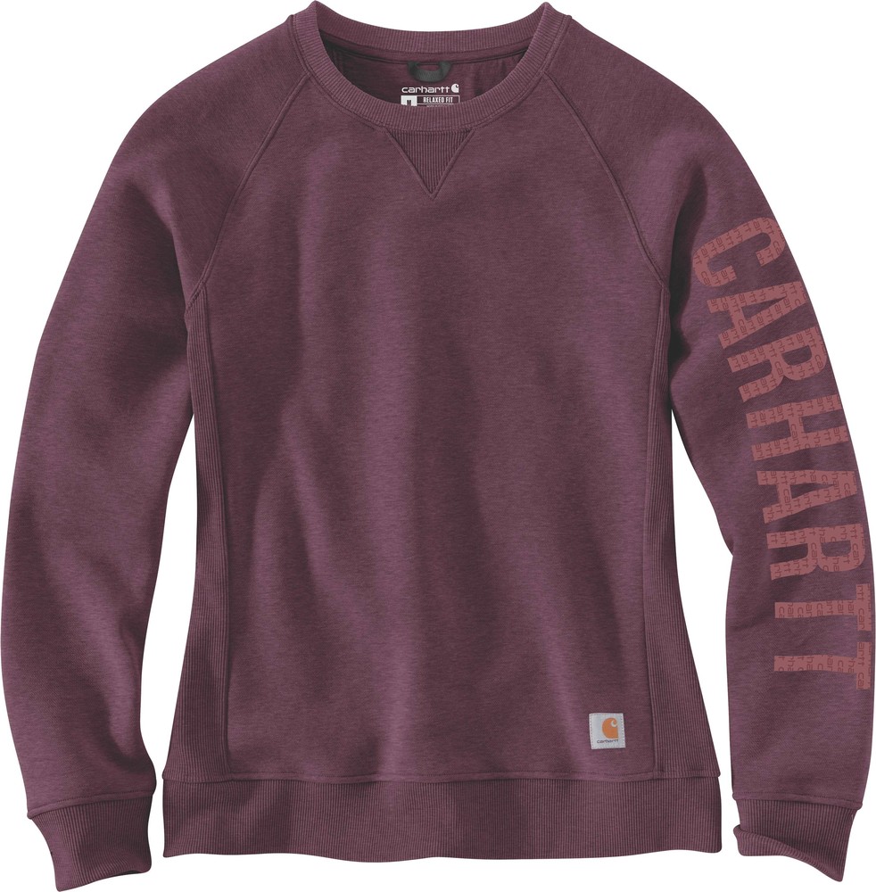 CarharttDamenClarksburgCrewneckSweatshirtBlackberryHeather