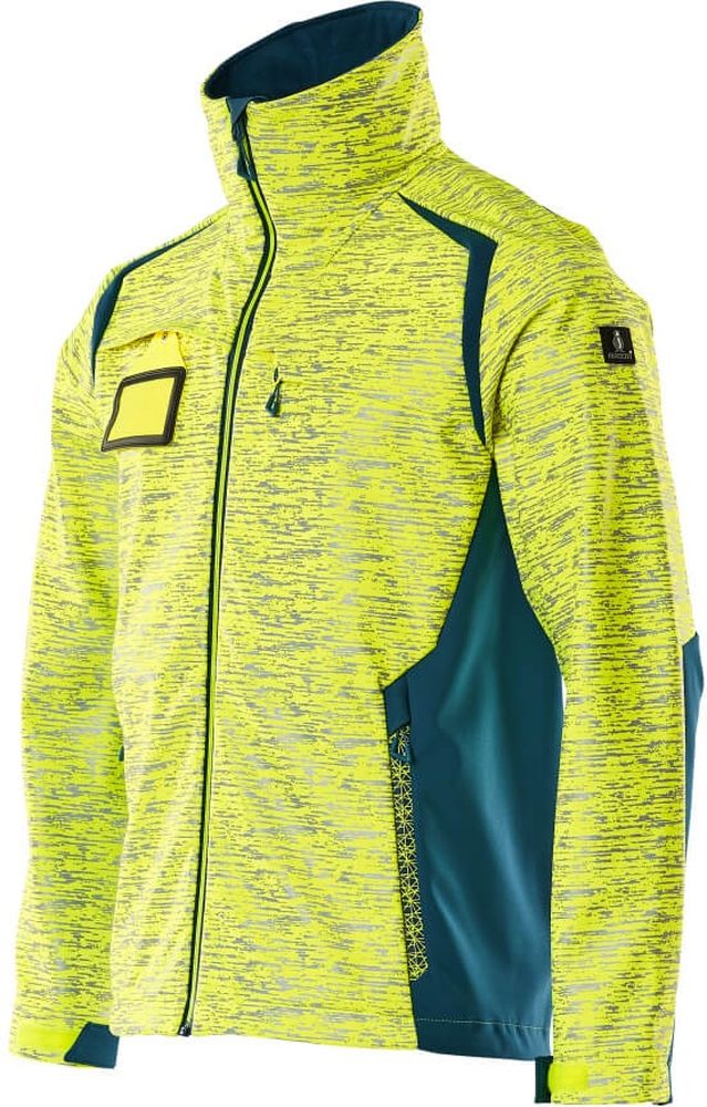 MascotSoftshellJackeAccelerateSafe19202-291Hi-visGelbDunkelpetroleum-XXL