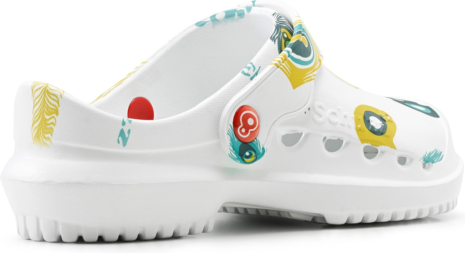 SchuzzSchuzzDamenClogBerufsschuhePROTECFemmeimprimPlumedepaonMulticolor-36