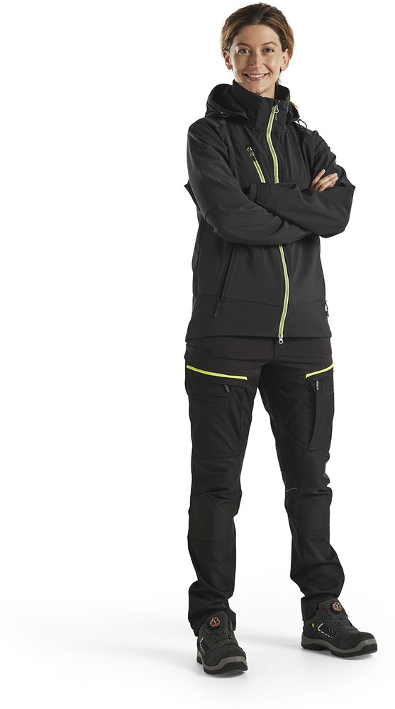 BlklderDamenArbeitsjackeSoftshellJacke47192513SchwarzHighVisGelb-L