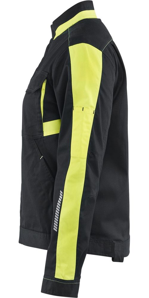BlklderDamenArbeitsjackeIndustrieJackeStretch44431832SchwarzHighVisGelb-L
