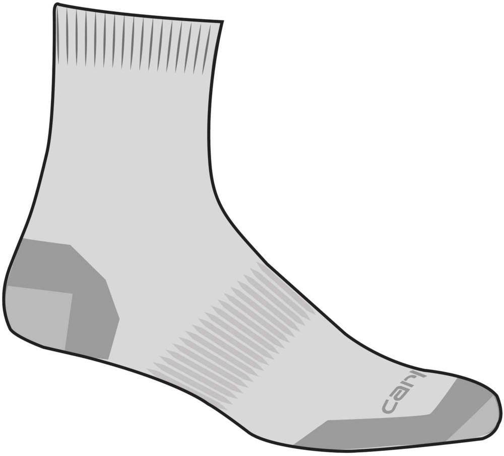 CarharttCottonBlendQuarterSock3PackGrey