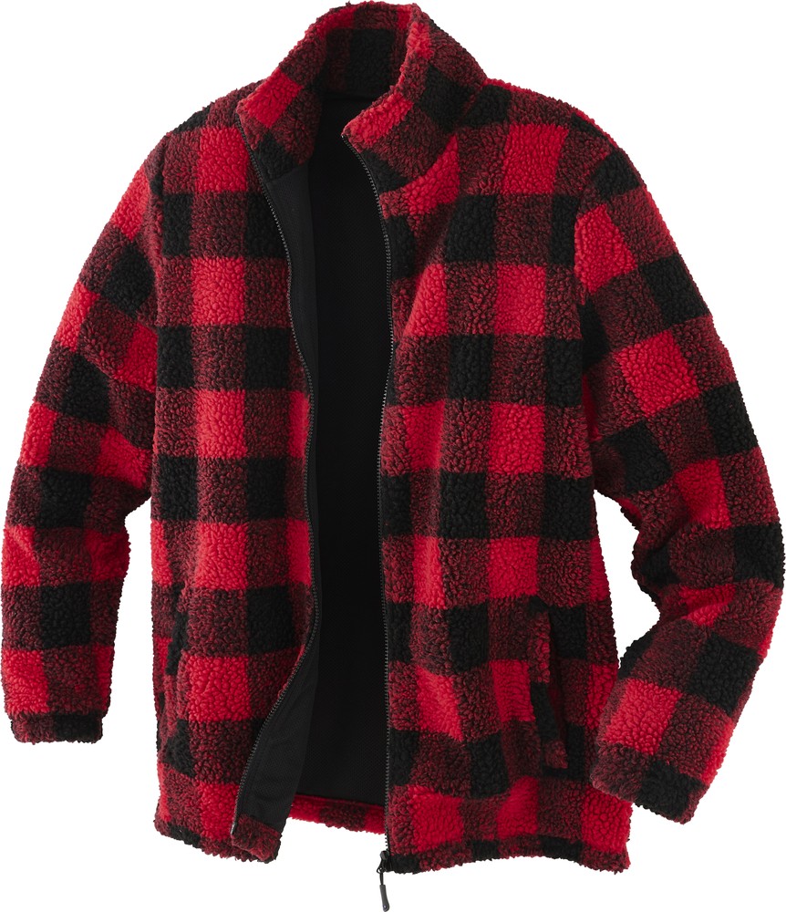 TerraxWorkwearFaserpelzjackeSchwarzRot