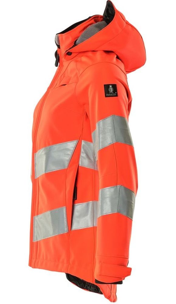 MascotDamenSoftshellJackeSafeSupreme18512-246Hi-visRot-XXL