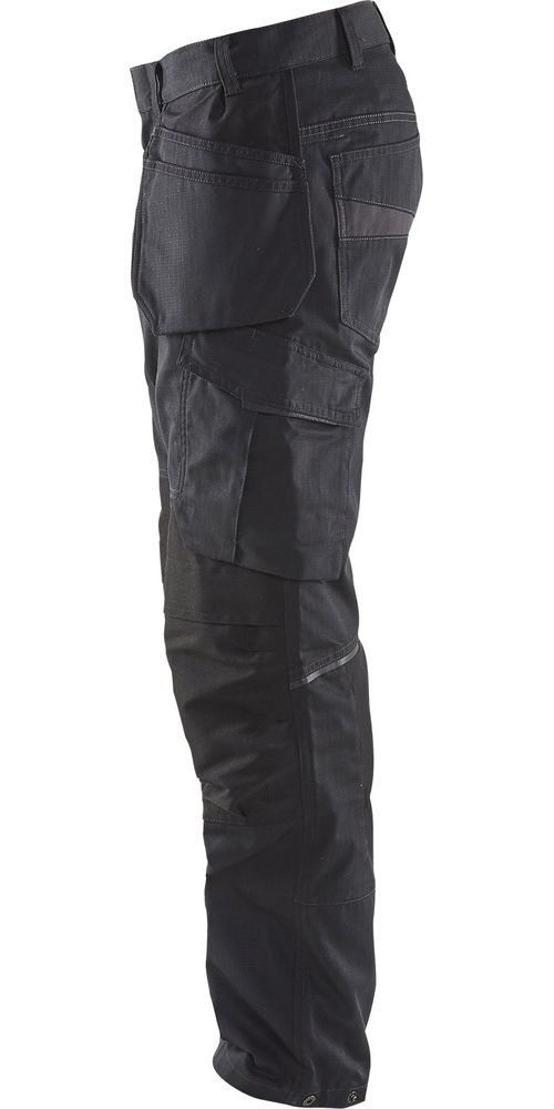 BlklderArbeitshoseServicemitStretchundWerkzeugtaschen14961330SchwarzDunkelgrau-C146