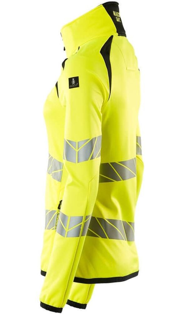 MascotDamenFleecepullovermitReiverschlussAccelerateSafe19153-315Hi-visGelbSchwarz-XXL