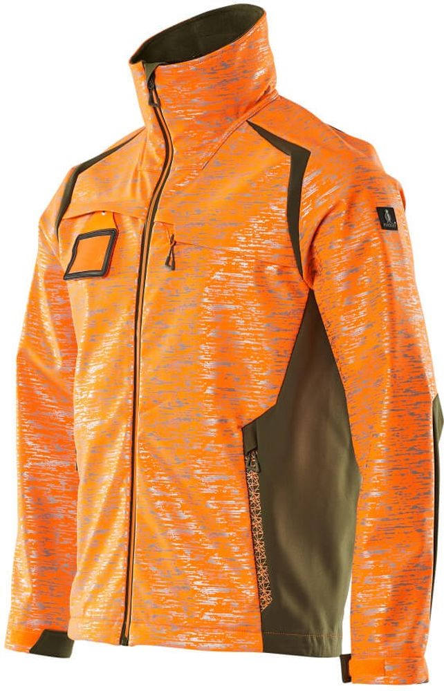MascotSoftshellJackeAccelerateSafe19202-291Hi-visOrangeMoosgrn-XXL
