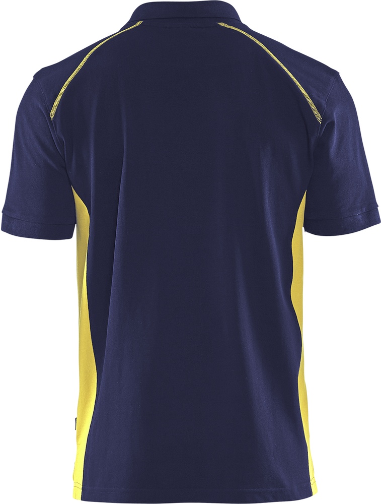 BlklderPoloshirt33241050MarineblauHighVisGelb-4XL