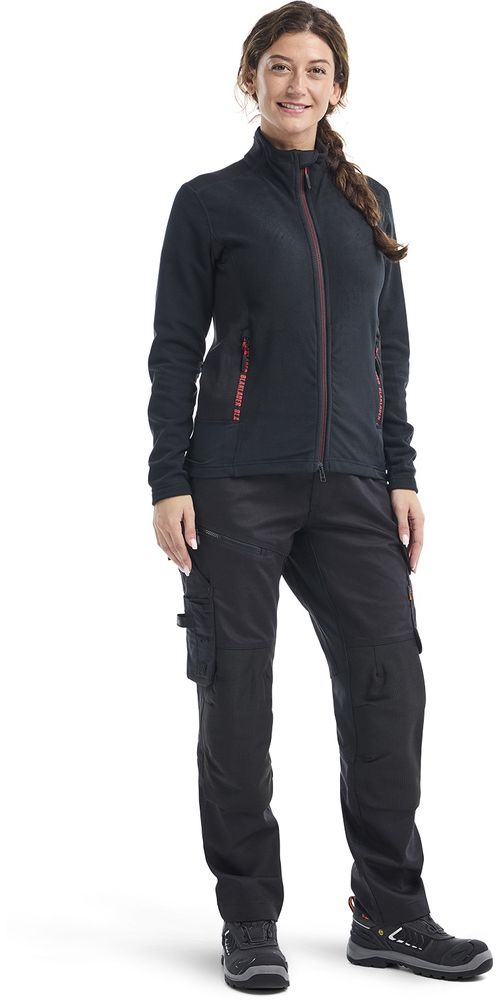 BlklderDamenArbeitsjackeMicrofleece-Jacke47661010SchwarzRot-L