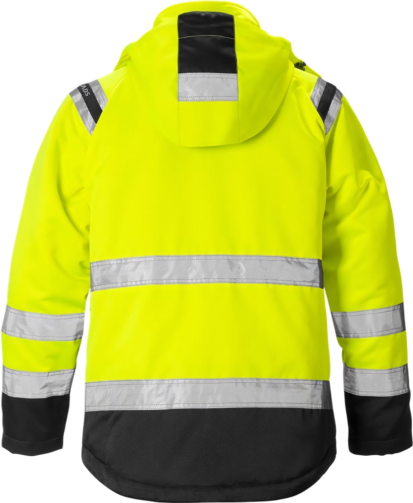 FristadsHighVisWinterjackeDamen4143PPWarnschutz-GelbSchwarz-S