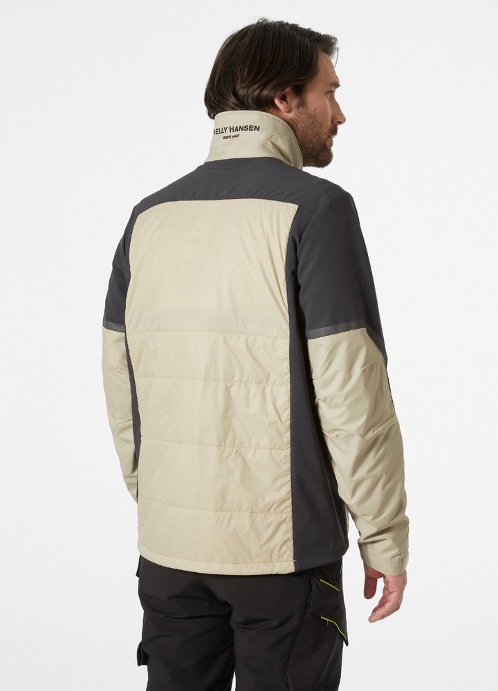 HellyHansenArbeitsjackeKensingtonInsulatedJacketSandEbony-XS