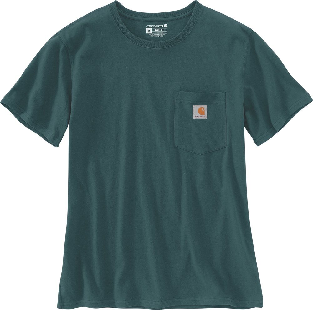 CarharttDamenWorkwPocketSST-Shirt103067Greenstone-L
