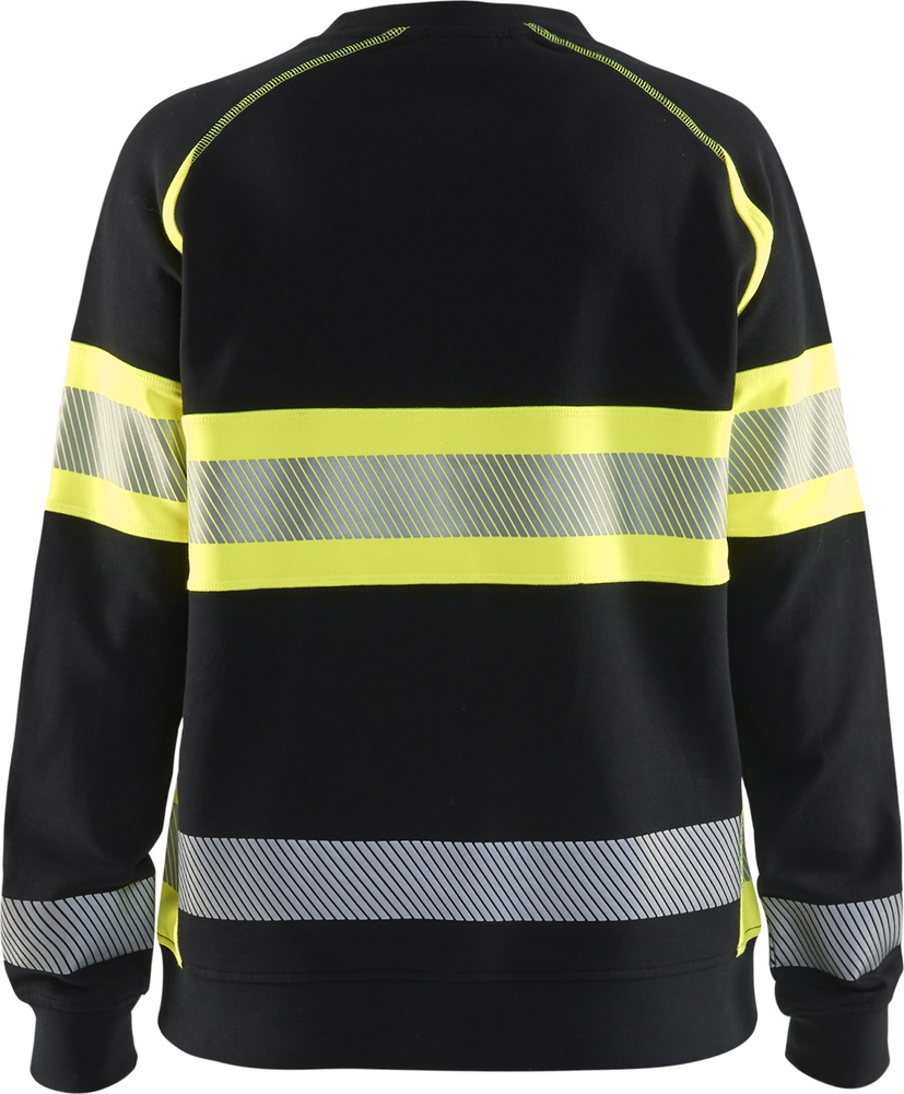 BlklderDamenHighVisSweatshirt34091158SchwarzHighGelb-L