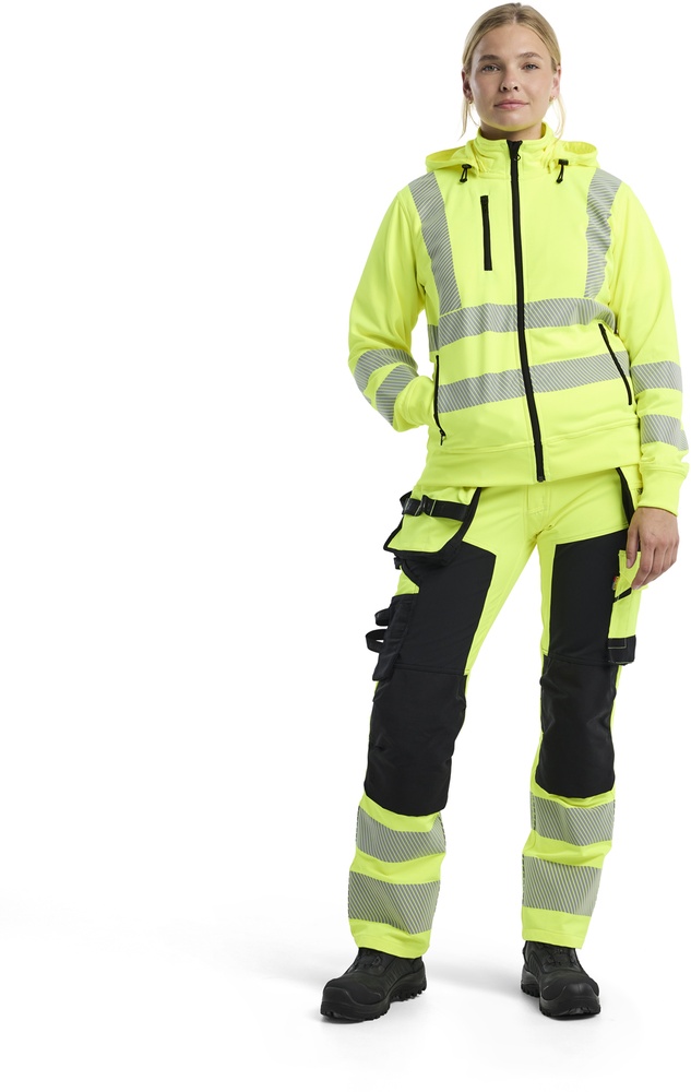BlklderDamenArbeitsjackeHighVisSweatjackemitabnehmbarerKapuze35742538