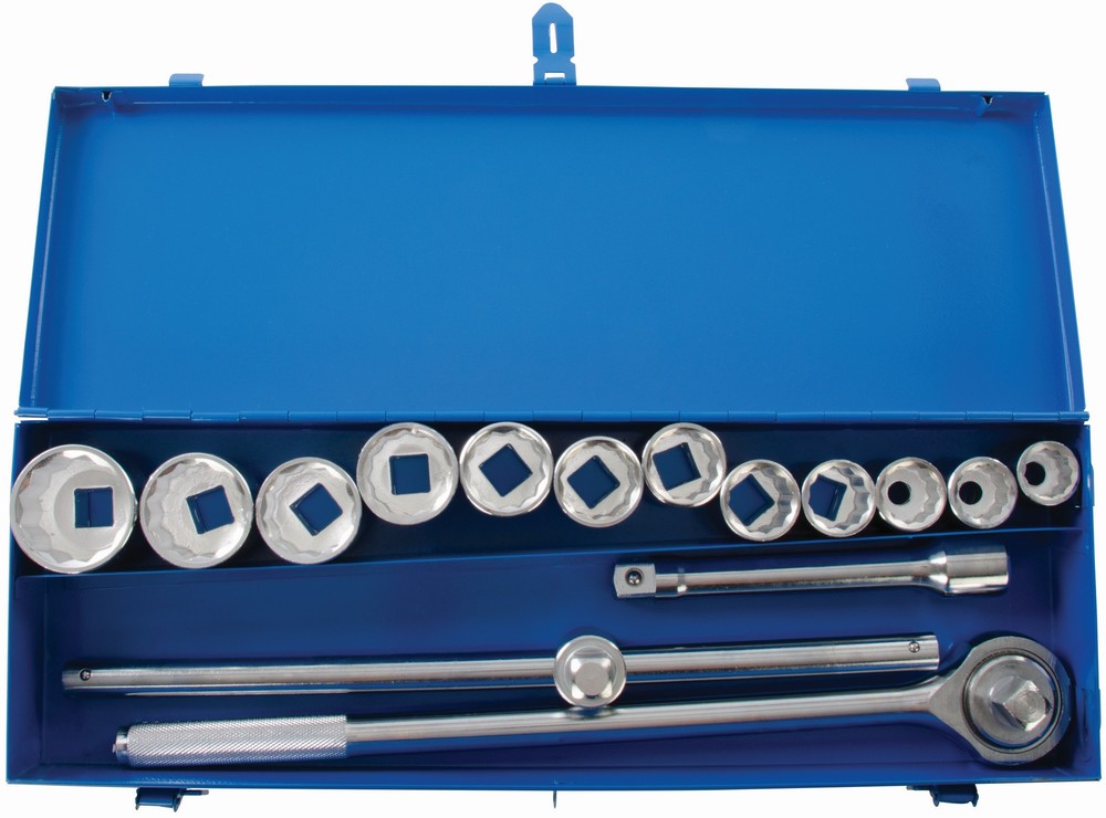 SilverlineSteckschlsselKnarrenSteckschlsselmitRatschengriff34-Zoll-Antrieb15-tlgSatz15-tlg