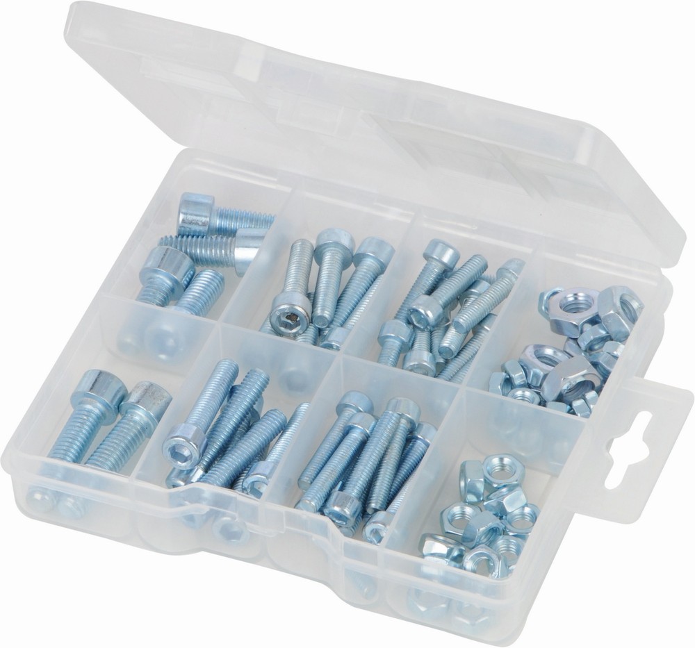FixmanSchraubenNgelZylinderkopfschrauben-undMuttern-Sortiment75-tlg