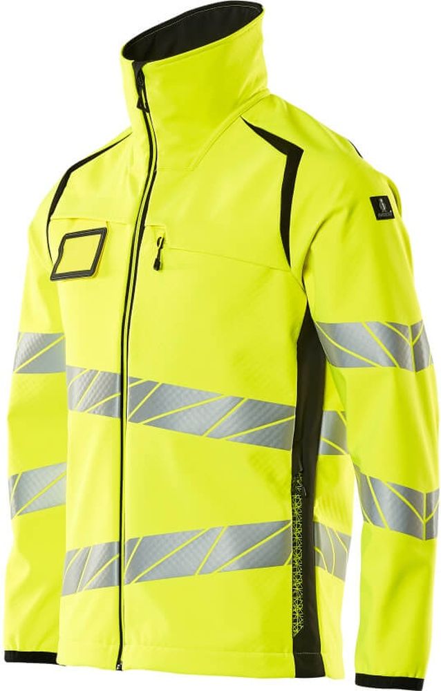 MascotSoftshellJackeAccelerateSafe19002-143Hi-visGelbSchwarz-XXL