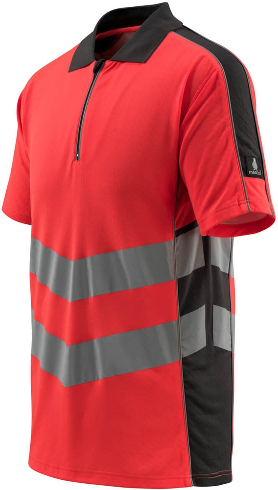 MascotPolo-ShirtMurtonSafeSupreme50130-933Hi-visRotDunkelanthrazit-XXL