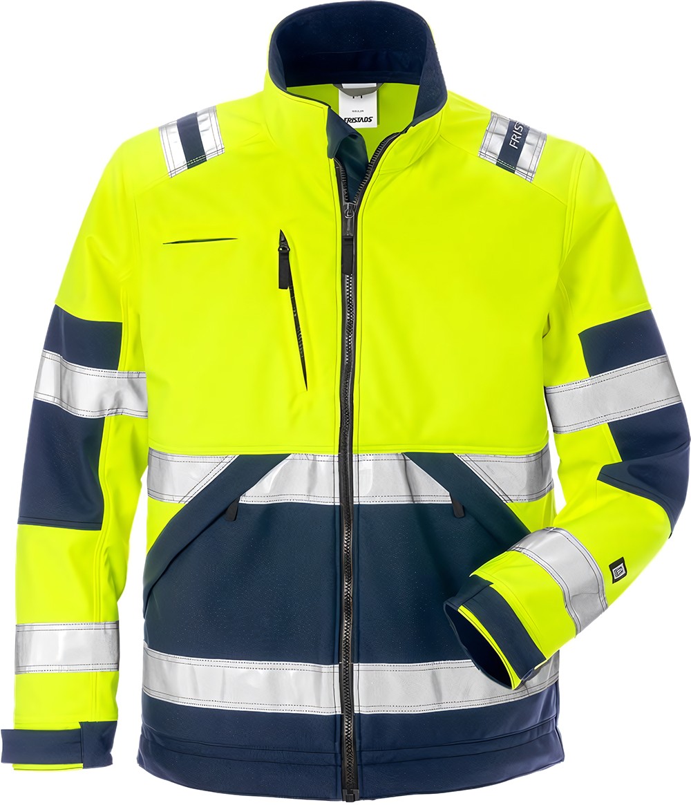 FristadsWarnschutz-JackeHighVisSoftshell-JackeKl24083WYHWarnschutz-GelbMarine