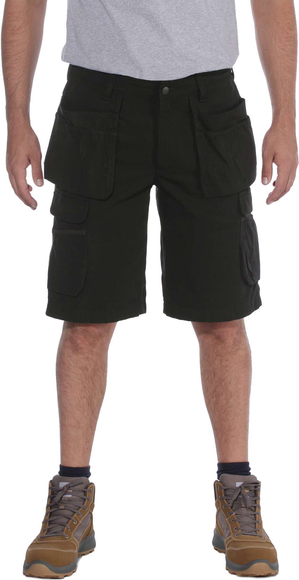 CarharttHerrenShortsSteelMultipocketShortBlack CarharttHerrenShortsSteelMultipocketShortBlack