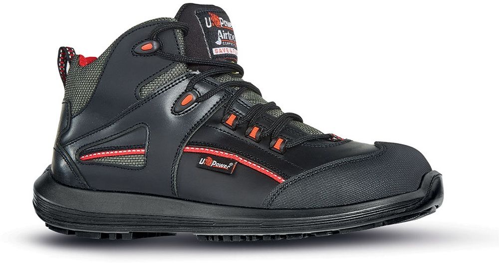 U-PowerSicherheitsschuheHochschuheTeakEsdS3SrcRR10304Schwarz-35
