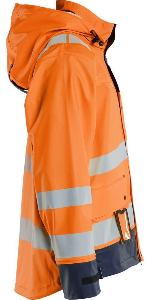BlklderArbeitsjackeRegenjackeLevel243022003HighVisOrangeMarineblau-4XL