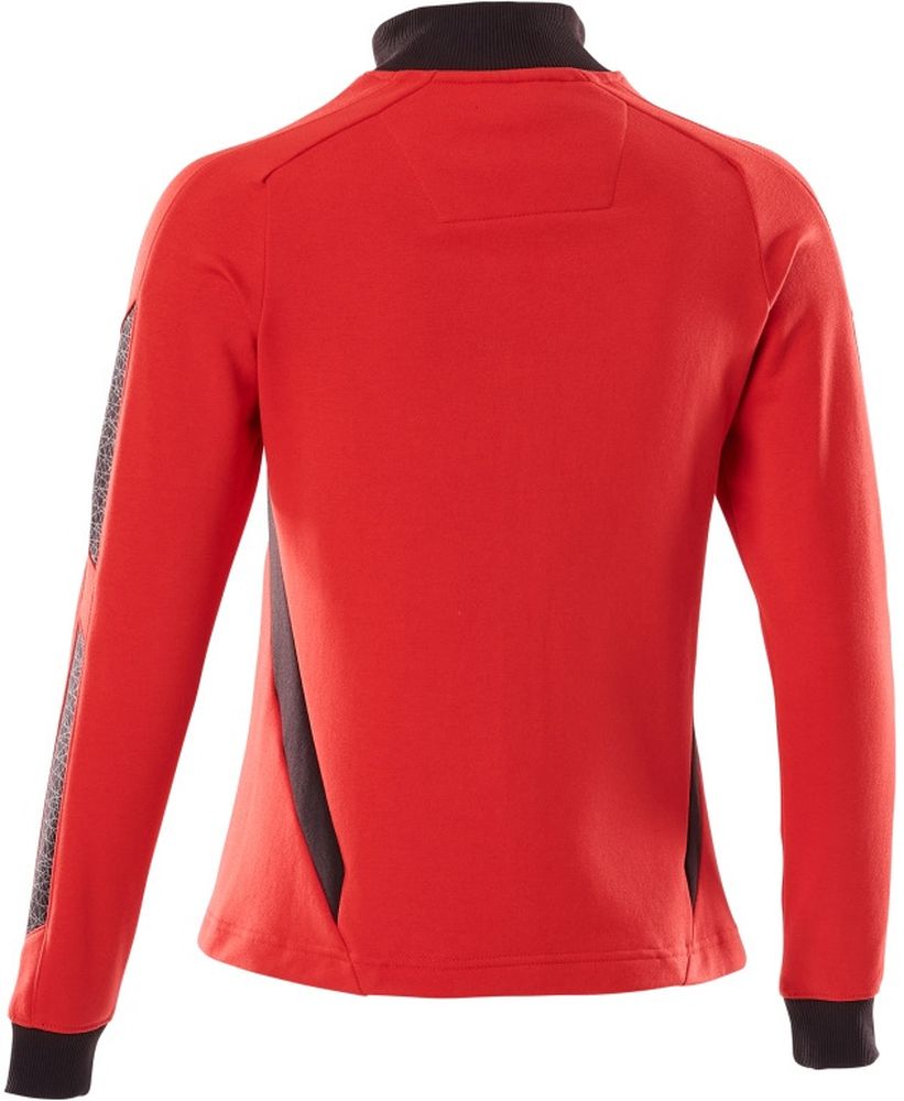 MascotDamenSweatshirtmitReiverschlussAccelerate18494-962VerkehrsrotSchwarz-XXL