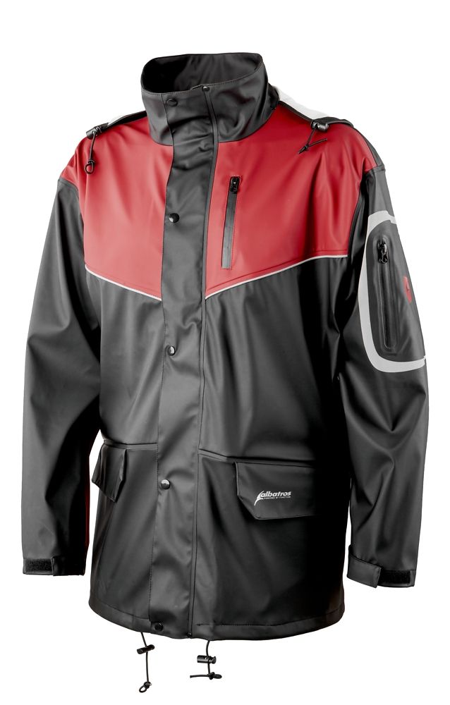 AlbatrosRegenjackeClimateJKTPU-Stretch-RegenjackeSchwarzRot