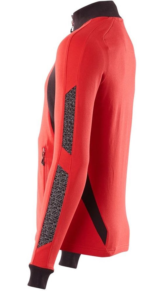 MascotSweatshirtmitReiverschlussAccelerate18484-962VerkehrsrotSchwarz-XXL