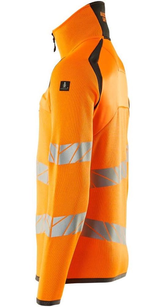 MascotStrickpullovermitkurzemReiverschlussAccelerateSafe19005-351Hi-visOrangeDunkelanthrazit-XXL