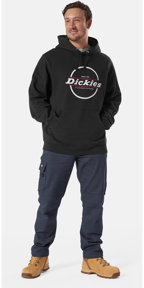 DickiesHerrenSweatshirtTowsonGraphHoodBlack
