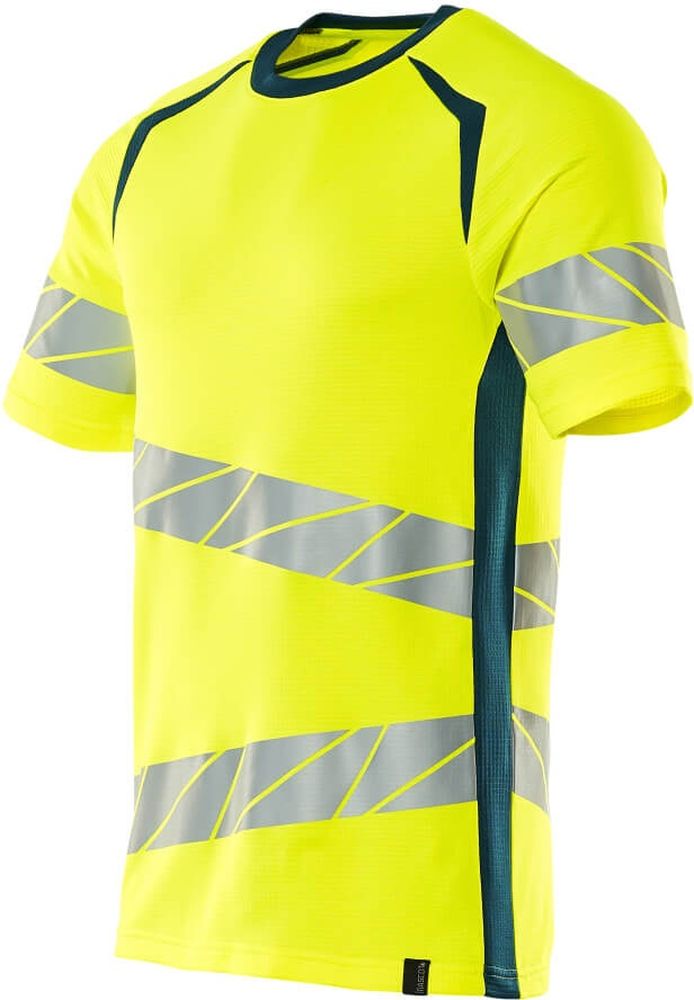 MascotT-ShirtAccelerateSafe19082-771Hi-visGelbDunkelpetroleum-XXL