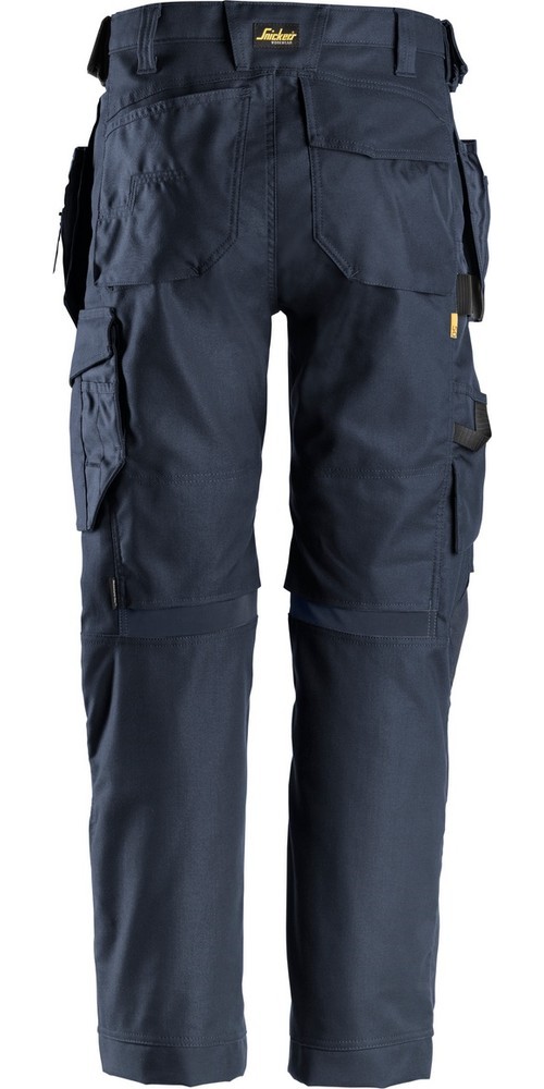 SnickersWorkwearAllroundWorkCanvasStretchArbeitshosemitHolstertaschenNavy