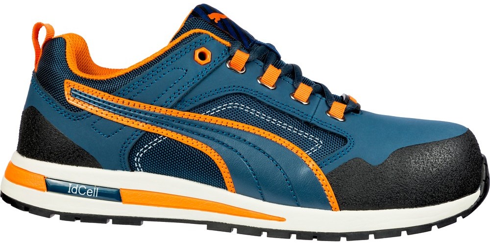 PumaSafetySicherheitsschuhCrosstwistLowS3HROSRCBlauOrange