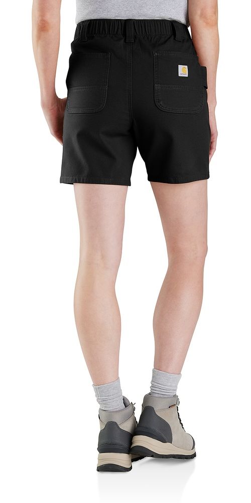 CarharttDamenRelaxedFitCanvasWorkShort105730Black-W4REG